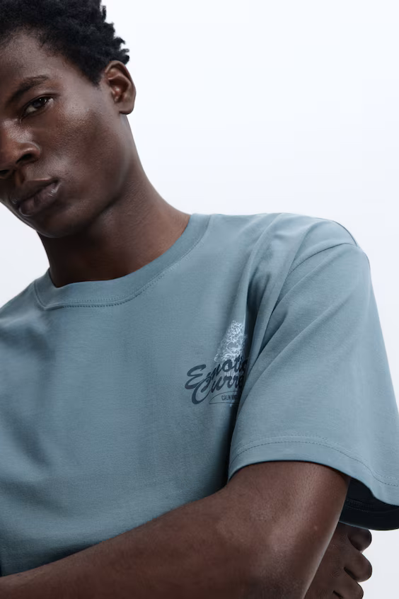 Футболка с принтом свободного кроя