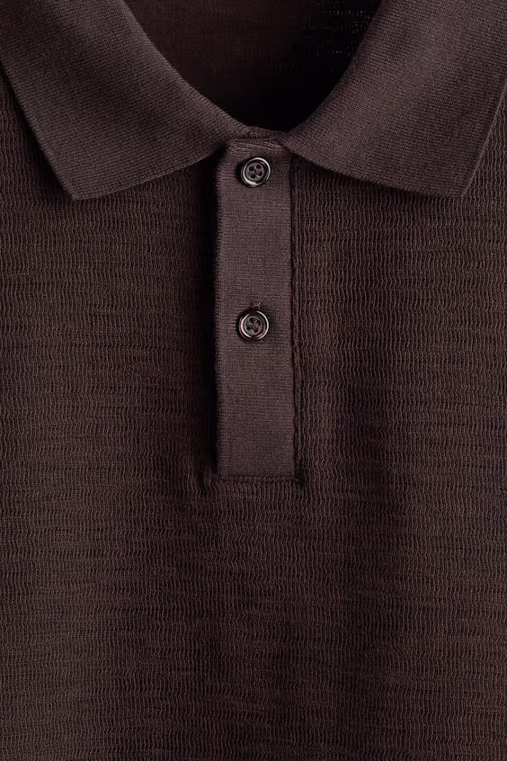 Поло из жаккардовой ткани slim fit