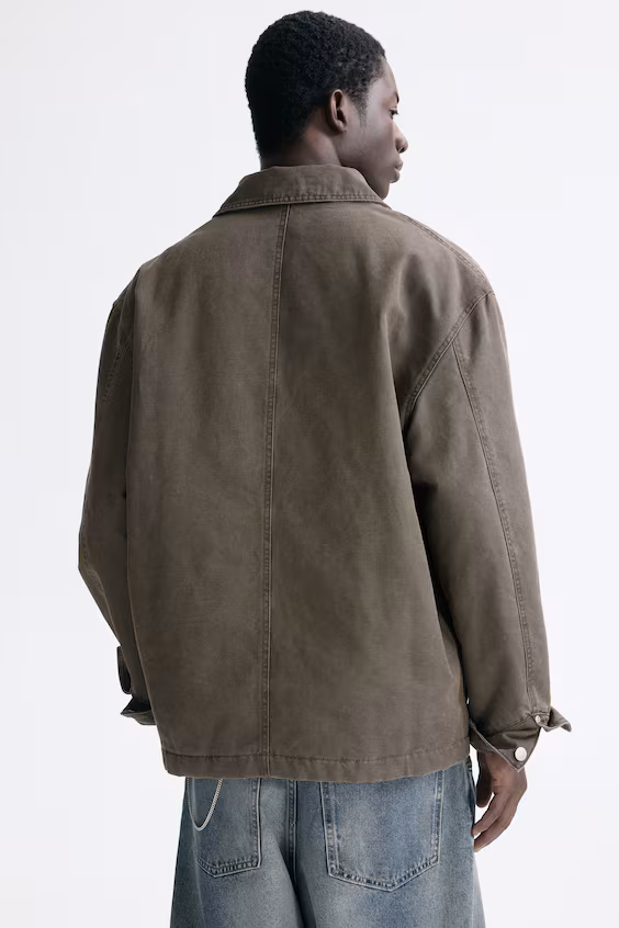 Подушечное рубашечное пальто