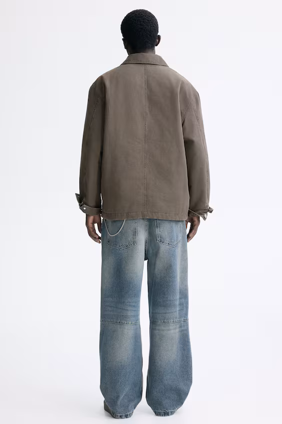 Подушечное рубашечное пальто