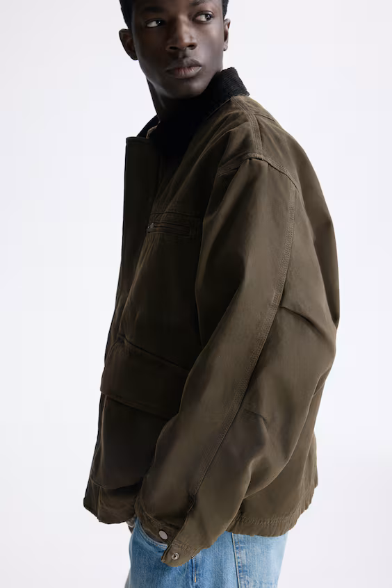 Рабочий стильное пальто