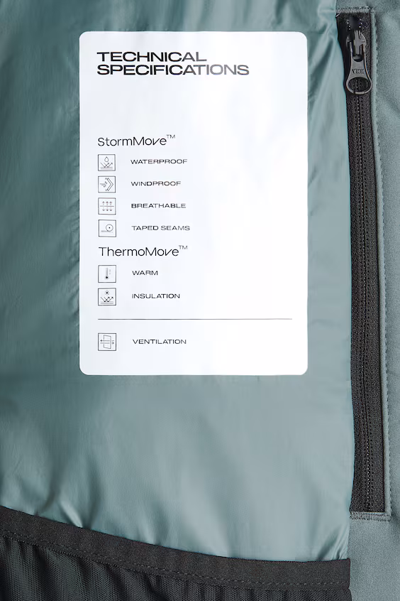 Пуховик для горнолыжного спорта с технологией stormmove™