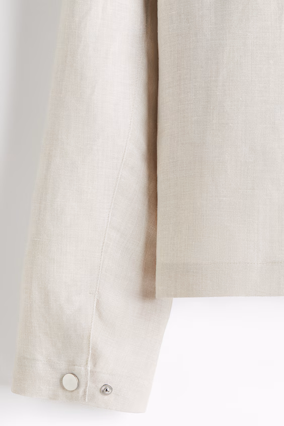 Пальто regular fit из смесового льна