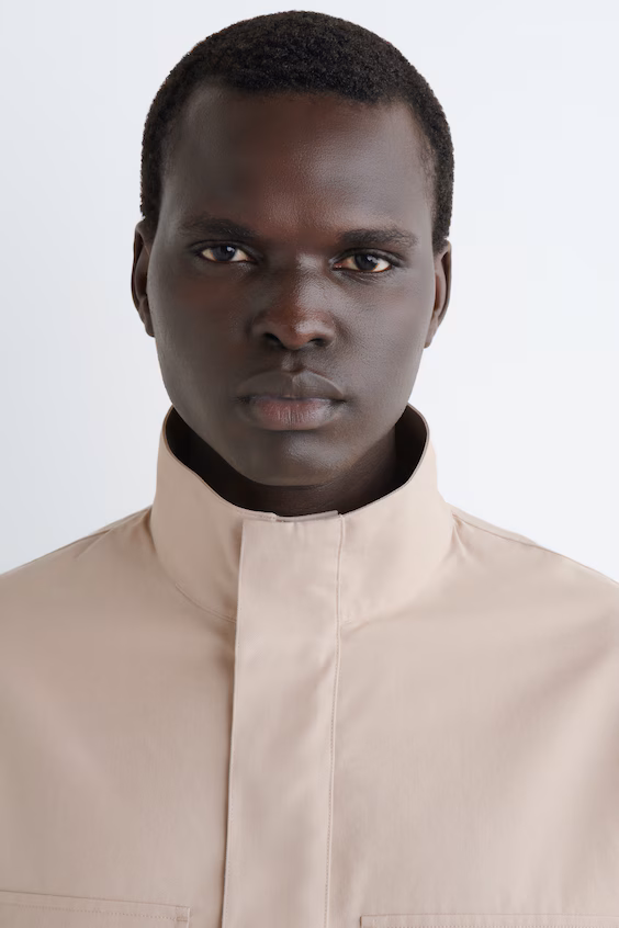 Свитер из хлопкового холста с застежкой на полу-молнии