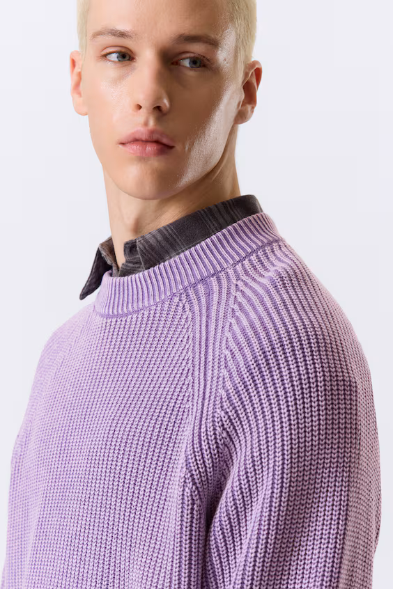 Релаксированный хлопковый свитер