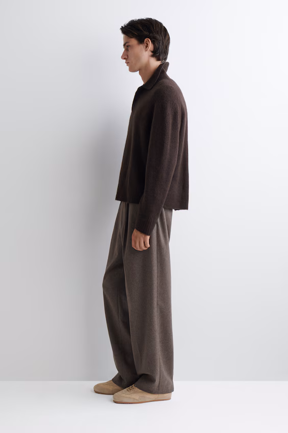 Поло из мериновой щетиной шерсти