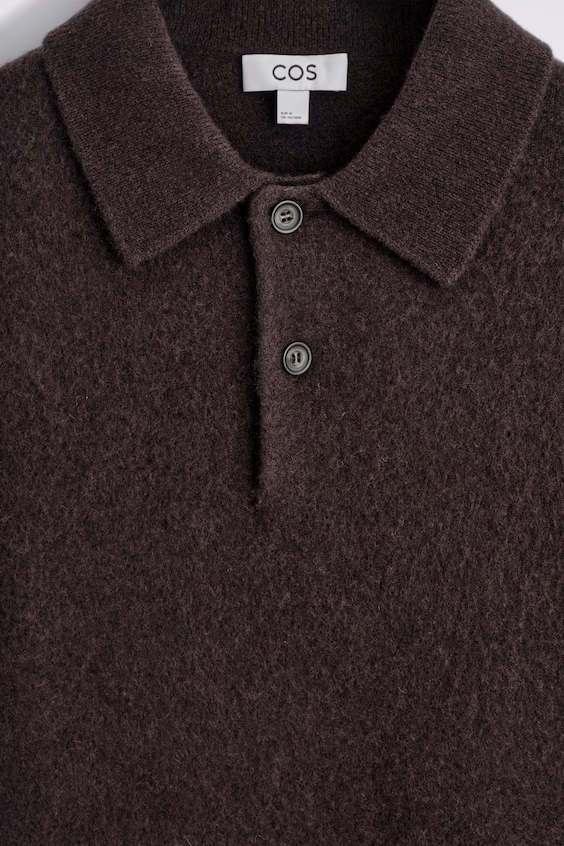 Поло из мериновой щетиной шерсти