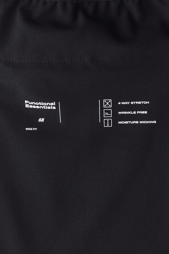 Широкие брюки с эластичным поясом и четырехсторонним растяжением