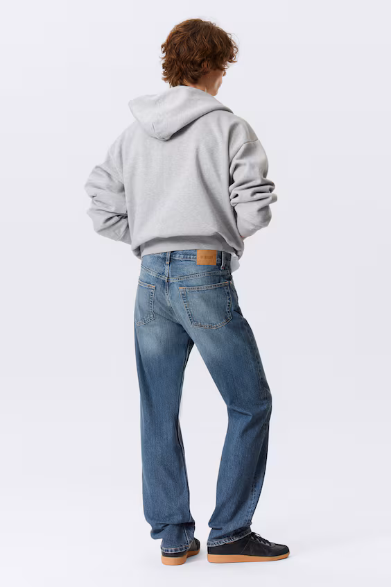 Джинсы space с средней посадкой и свободной прямой ногой