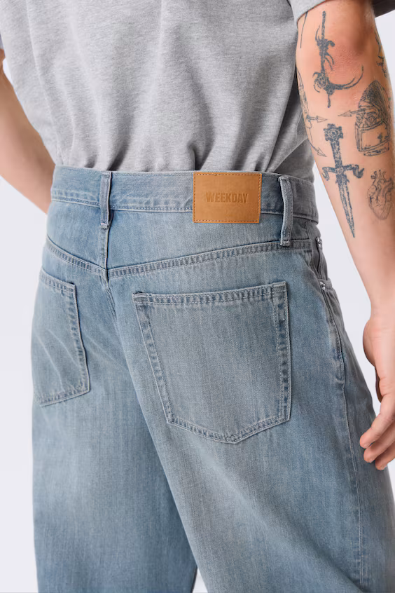 Джинсы galaxy с средней посадкой и широкой прямой ногой