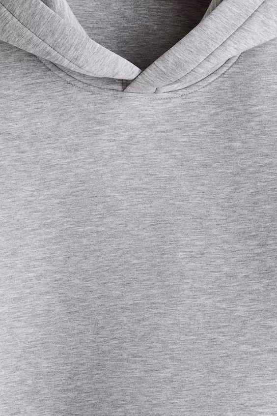 Свитшот с капюшоном из неопрена свободного кроя