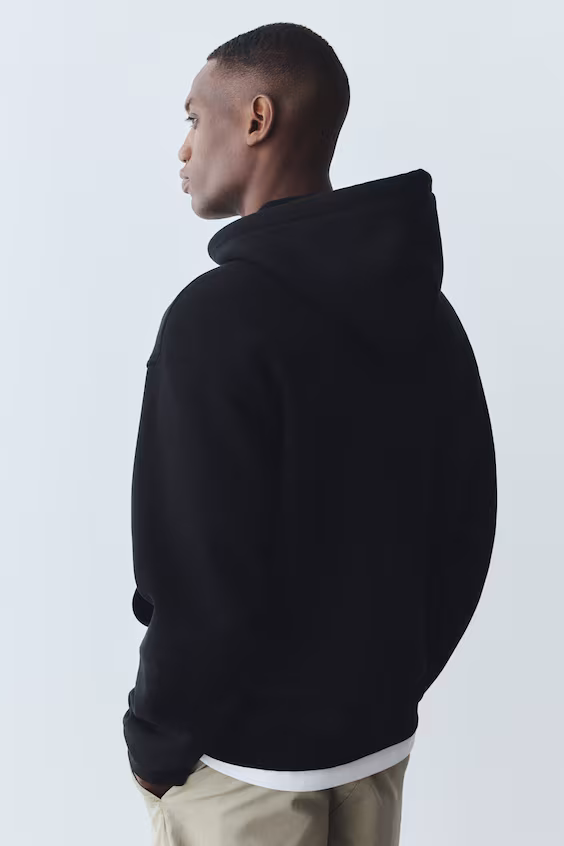 Куртка с капюшоном и молнией свободного кроя