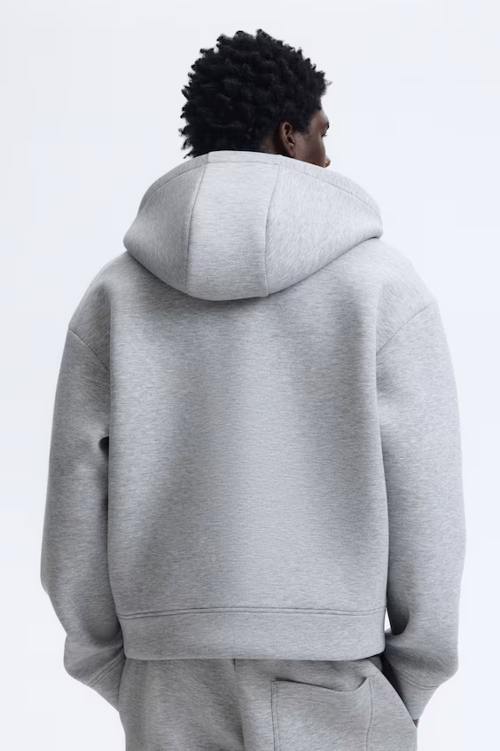 Худи loose fit из неопрена