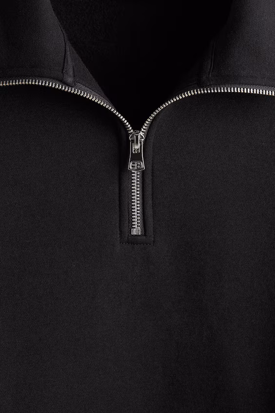 Свитшот с застёжкой на молнии свободного кроя
