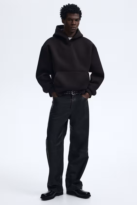 Толстовка с капюшоном loose fit из неопрена