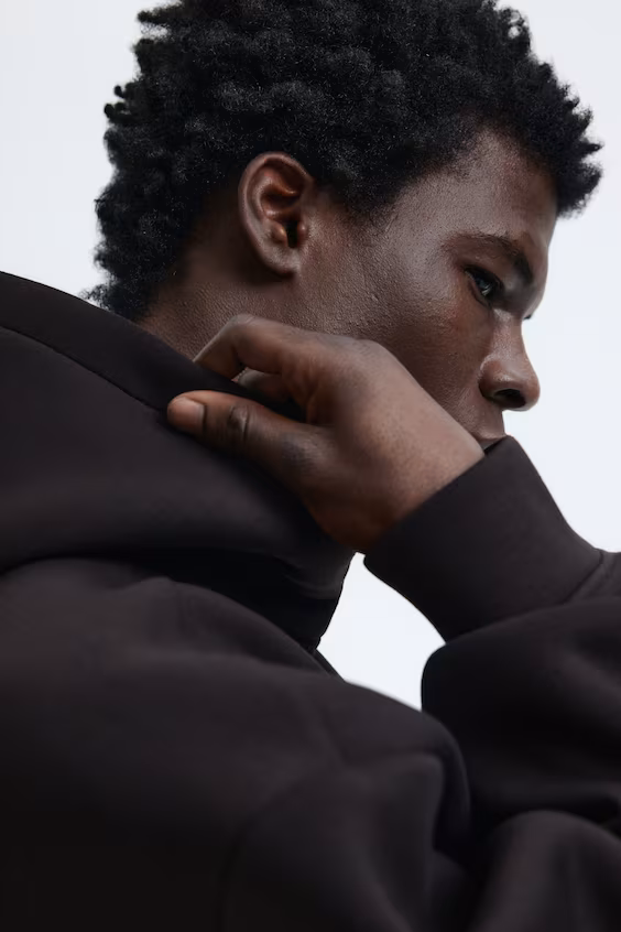 Толстовка с капюшоном loose fit из неопрена