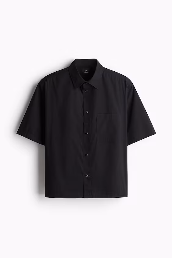 Рубашка с короткими рукавами oversized fit