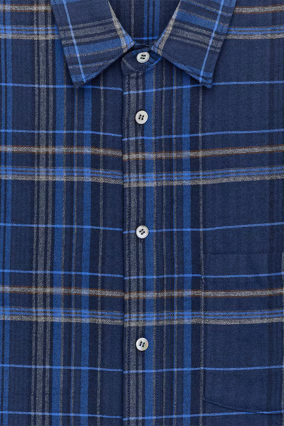 Рубашка из фланели в свободном стиле