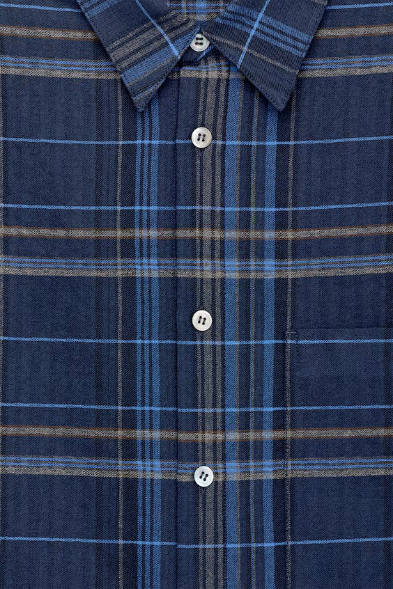 Рубашка из фланели в свободном стиле