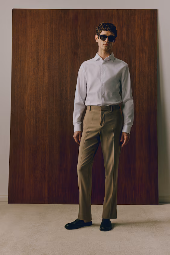 Рубашка из хлопка slim fit