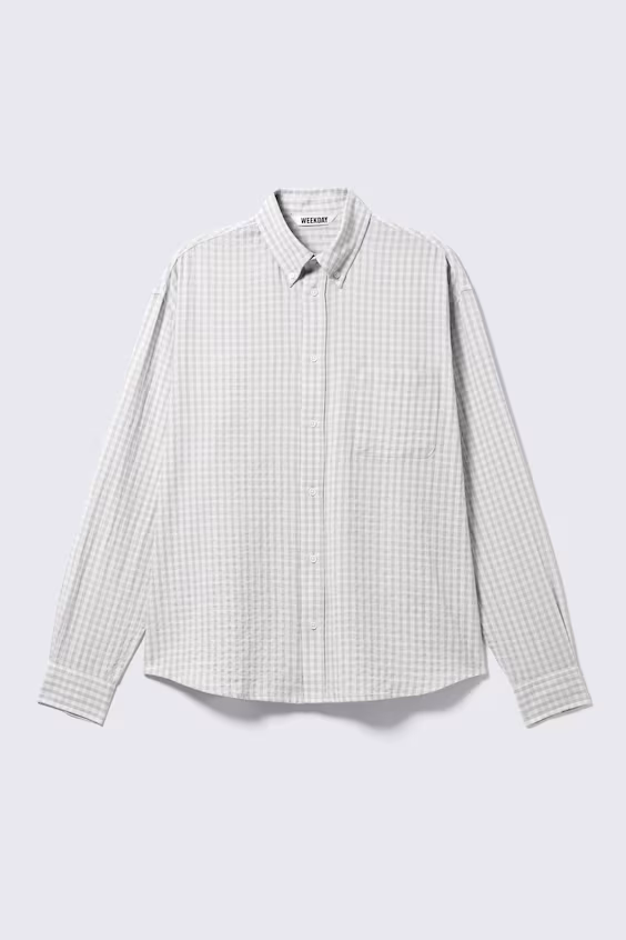 Рубашка свободного покроя с пуговицами