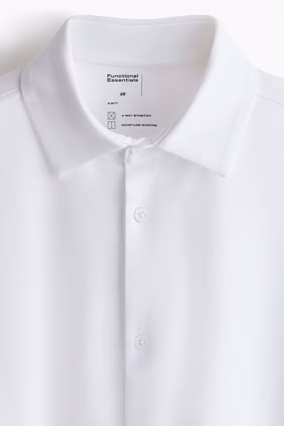 Рубашка slim fit с технологией four-way stretch
