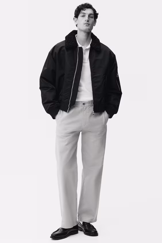 Поло из жаккардовой ткани с узким кроем