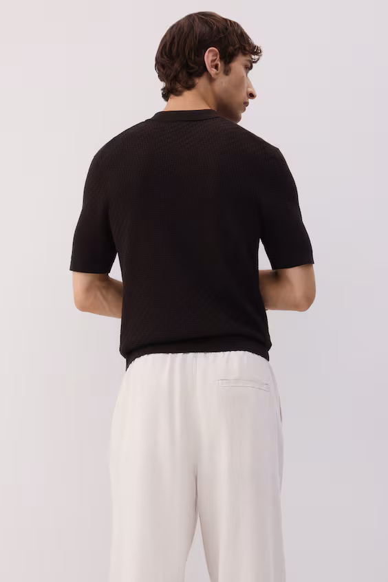 Брюки в стиле relaxed fit из смесового льна