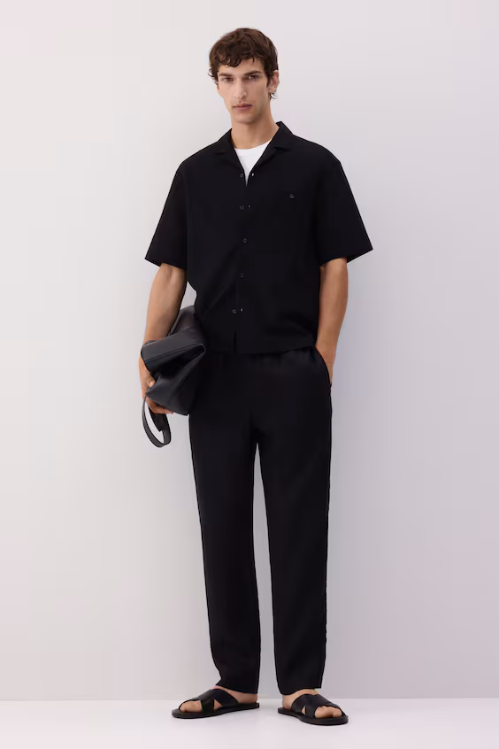 Льняные брюки regular fit