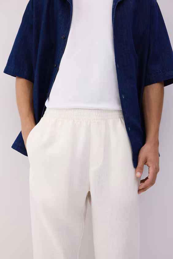 Брюки из льна regular fit