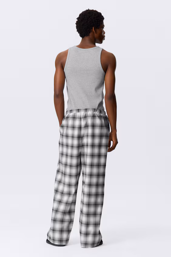 Пижамные брюки из фланели комфортного покроя