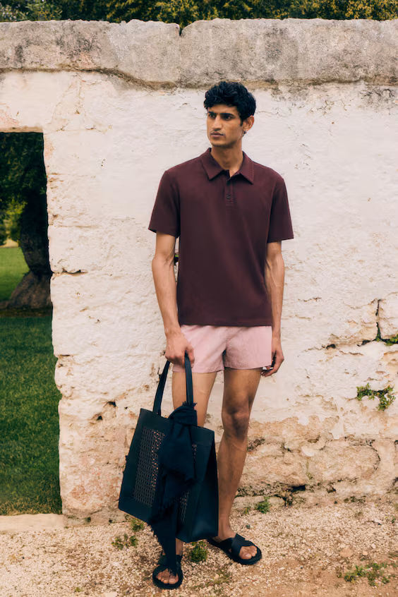 Плавки из мятного нейлона h&m