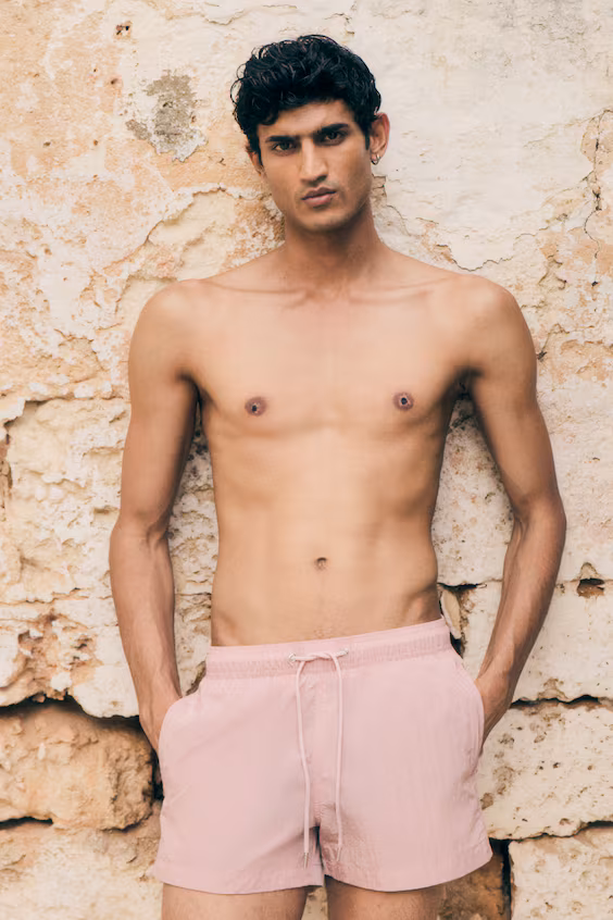 Плавки из мятного нейлона h&m