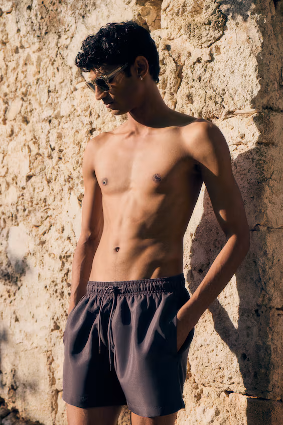 Темно-серые плавки h&m