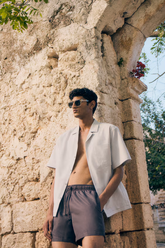 Темно-серые плавки h&m