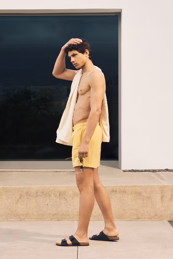 Плавки из мятого материала