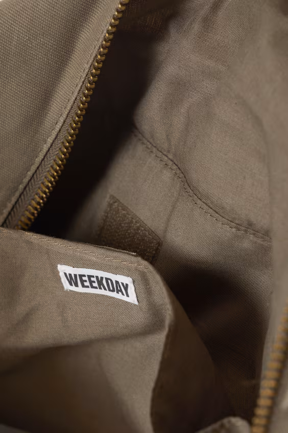 Большая сумка-тоут из вощеного хлопкового холста