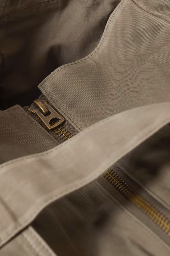 Большая сумка-тоут из вощеного хлопкового холста