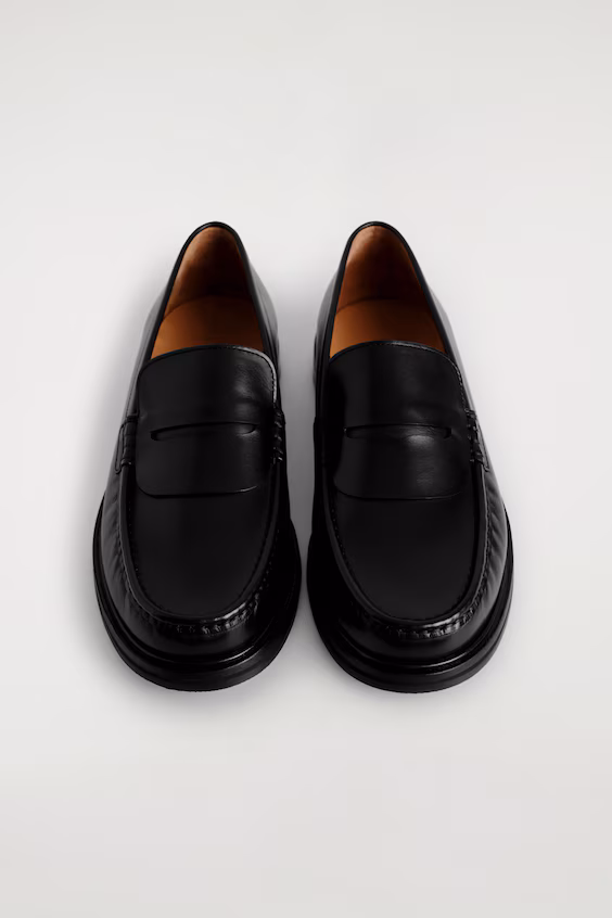 Классические мокасины с лоскутной отделкой из кожи