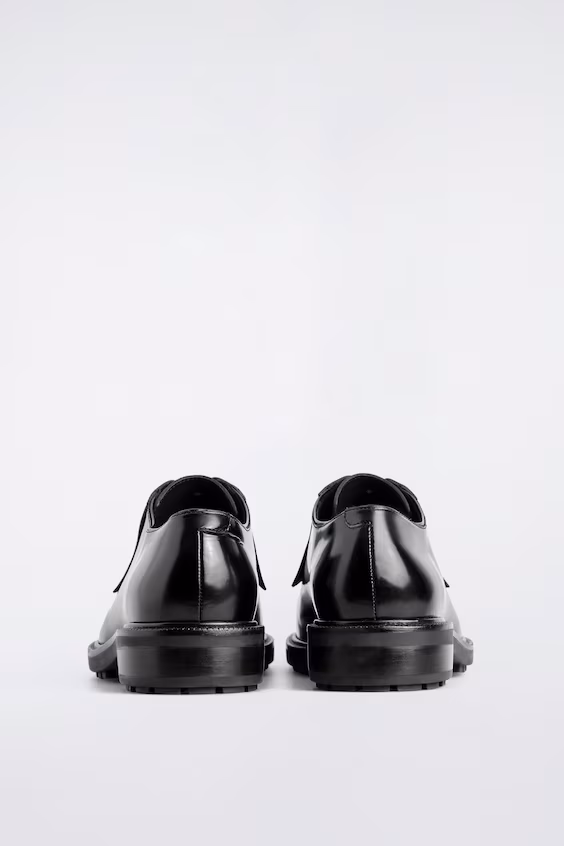 Туфли оксфорд из кожи