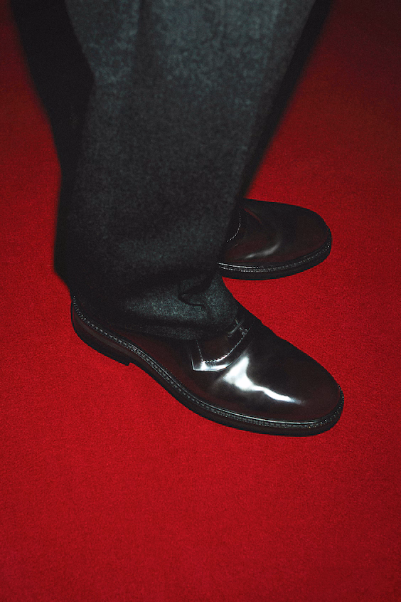 Туфли оксфорд из кожи