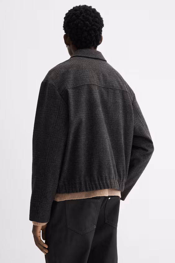 Фетровая рубашка-куртка regular fit