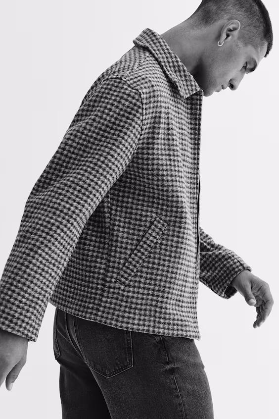 Рубашка-косоворотка из войлока regular fit