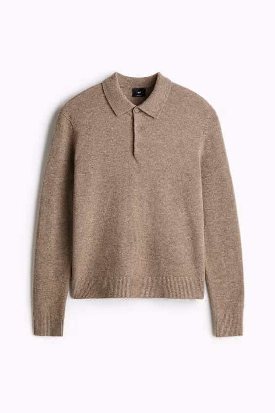 Поло из шерсти regular fit