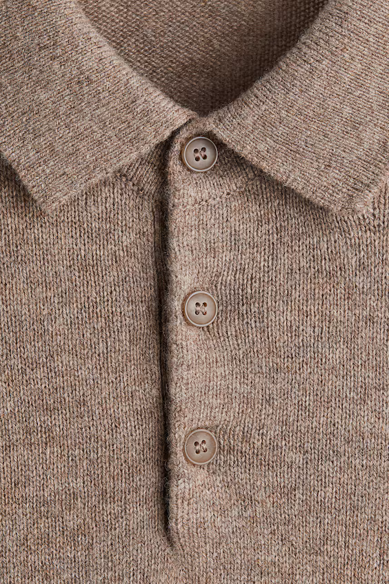 Поло из шерсти regular fit