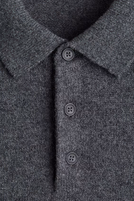 Поло из шерсти стандартного кроя