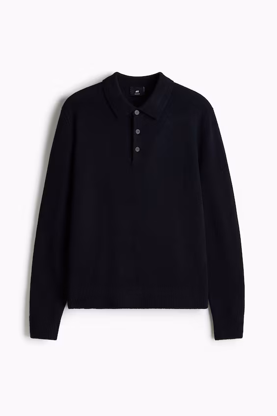 Поло из шерсти стандартного кроя