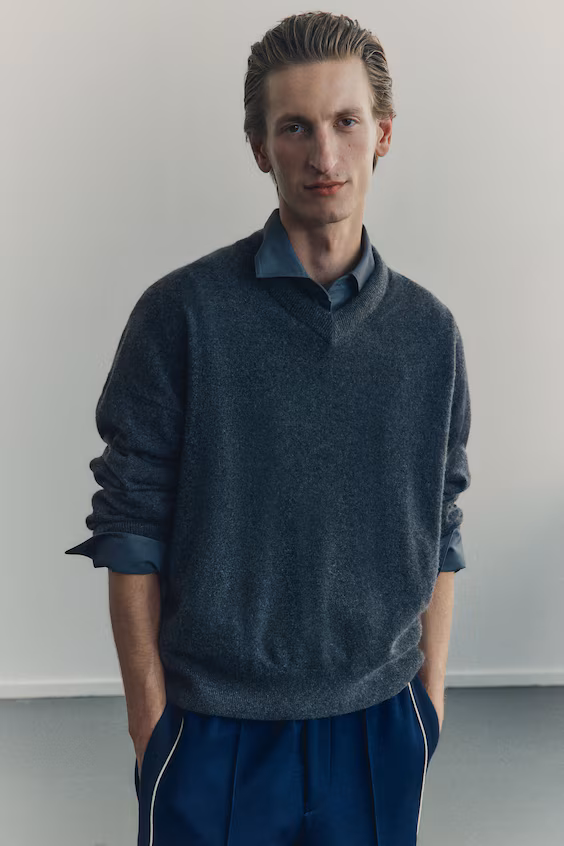 Свитер из кашемира свободного кроя