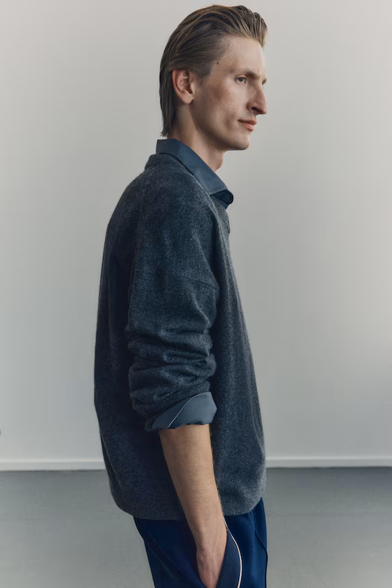 Свитер из кашемира свободного кроя