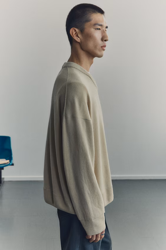 Свитер из кашемира свободного кроя